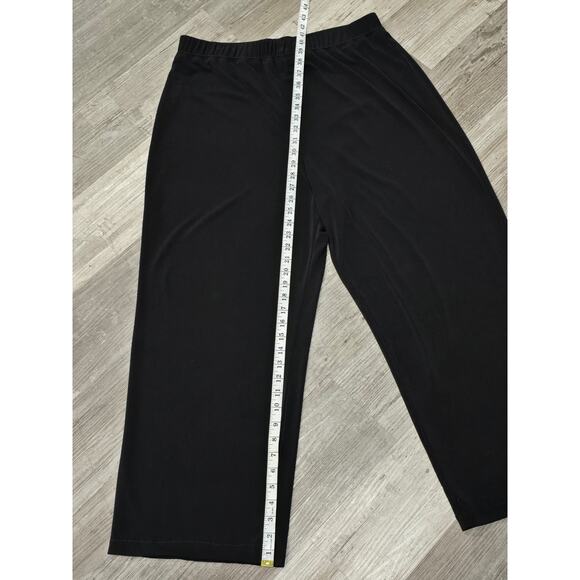 Simonton Says Designed by George Black Elastic Waist Polyester Dress Pants Slack - Picture 6 of 7